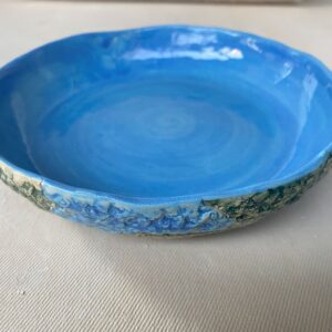 Blue Textured Bowl