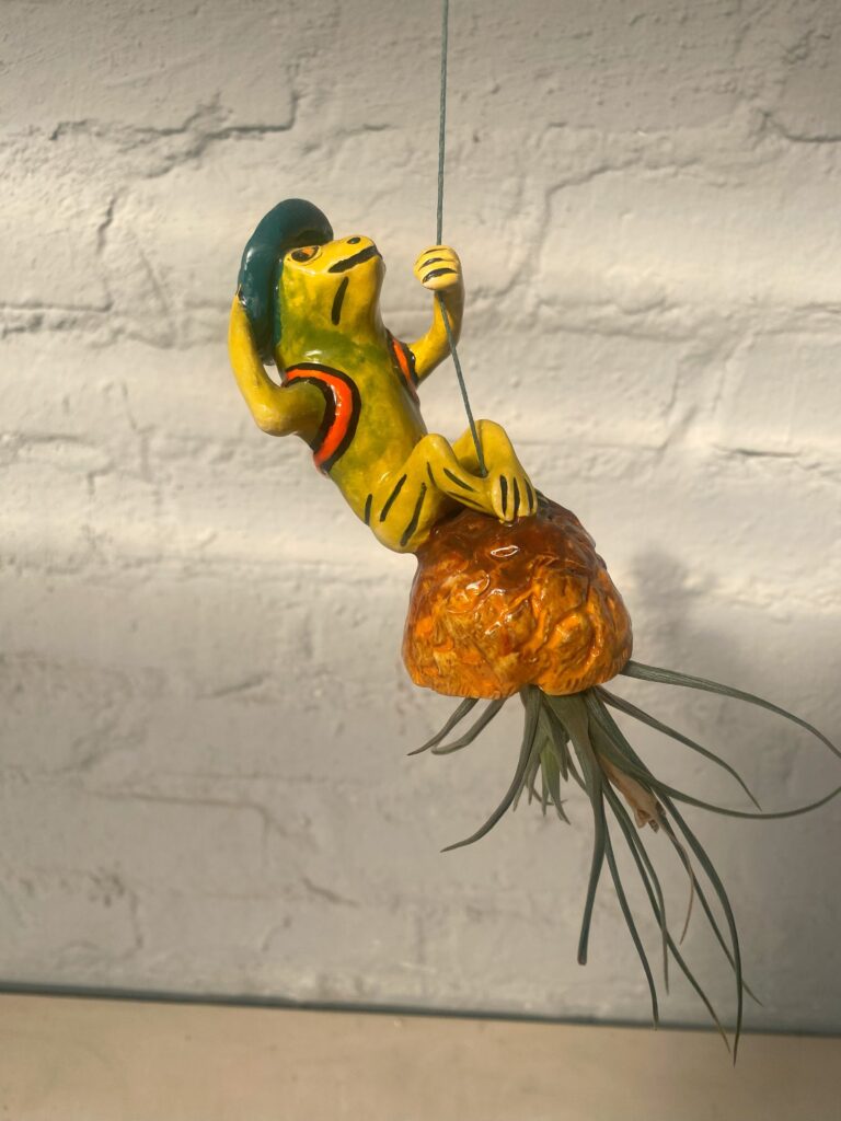 Frog Holding On