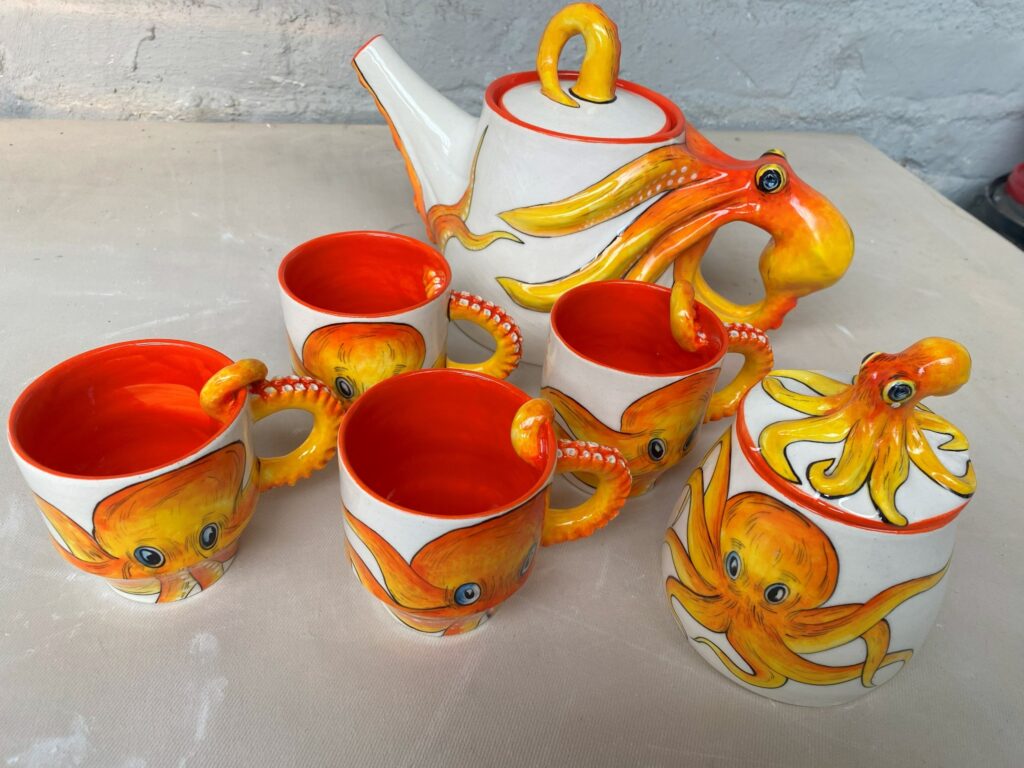 Octopus Tea set